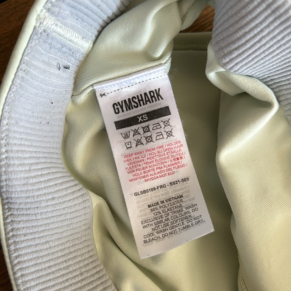 Two Women’s XS GymShark Sports Bras. Navy Blue and Light Green. - Picture 8 of 8